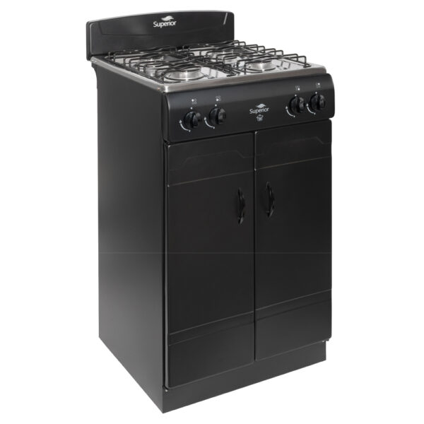 Estufa con gabinete S-7015 Negra